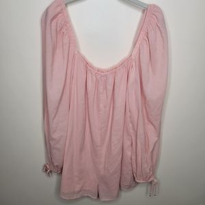 MAJORELLE Scottie Romper In Blush Medium *Missing Belt* Pearl Details Re…